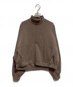 NIKEナイキ）の古着「24.7 ImpossiblySoft Dri-FIT オーバーサイズド 1/2ジップ トップ」｜ブラウン
