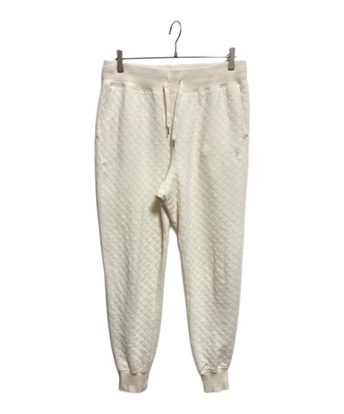 POLO RALPH LAUREN（ポロ・ラルフローレン）POLO RALPH LAUREN (ポロ・ラルフローレン) キルティングスウェットパンツ アイボリー サイズ:Mの古着・服飾アイテム
