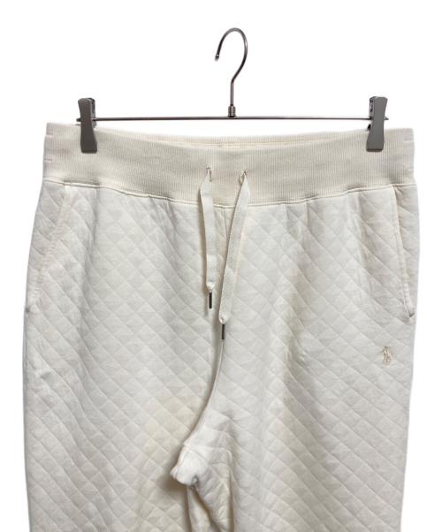 POLO RALPH LAUREN（ポロ・ラルフローレン）POLO RALPH LAUREN (ポロ・ラルフローレン) キルティングスウェットパンツ アイボリー サイズ:Mの古着・服飾アイテム