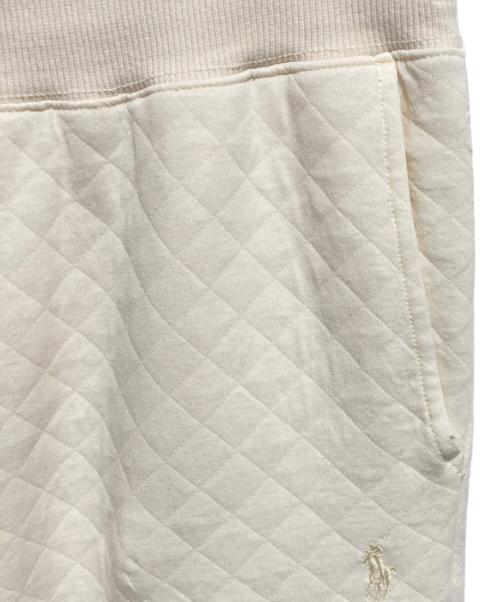 POLO RALPH LAUREN（ポロ・ラルフローレン）POLO RALPH LAUREN (ポロ・ラルフローレン) キルティングスウェットパンツ アイボリー サイズ:Mの古着・服飾アイテム