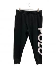 POLO RALPH LAUREN（ポロ・ラルフローレン）の古着「ロゴプリントスウェットパンツ」｜ブラック