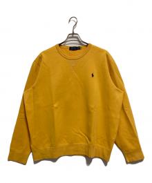 POLO RALPH LAUREN（ポロ・ラルフローレン）の古着「Vガゼット クルーネックスウェット」｜イエロー