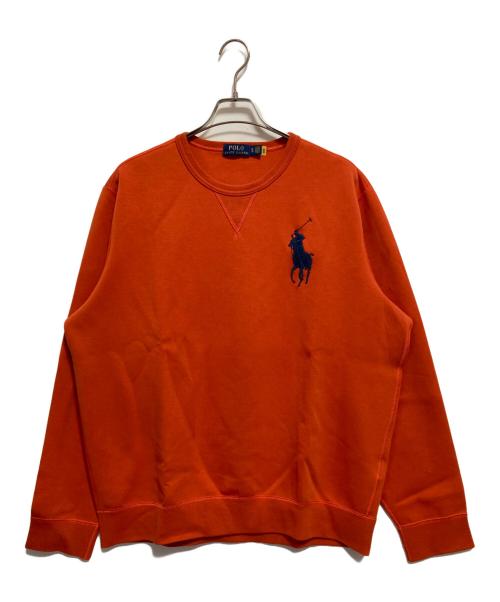 POLO RALPH LAUREN（ポロ・ラルフローレン）POLO RALPH LAUREN (ポロ・ラルフローレン) ビックポニースウェット オレンジ サイズ:XLの古着・服飾アイテム