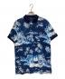 POLO RALPH LAUREN（ポロ・ラルフローレン）の古着「アロハ柄プリントポロシャツ」｜ブルー