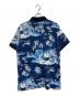 POLO RALPH LAUREN (ポロ・ラルフローレン) アロハ柄プリントポロシャツ ブルー サイズ:L：7000円