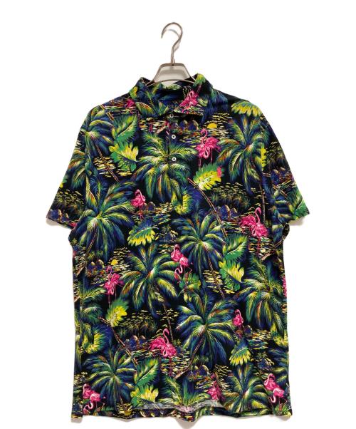 POLO RALPH LAUREN（ポロ・ラルフローレン）POLO RALPH LAUREN (ポロ・ラルフローレン) アロハ柄プリントポロシャツ マルチカラー サイズ:XLの古着・服飾アイテム