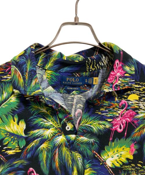 POLO RALPH LAUREN（ポロ・ラルフローレン）POLO RALPH LAUREN (ポロ・ラルフローレン) アロハ柄プリントポロシャツ マルチカラー サイズ:XLの古着・服飾アイテム