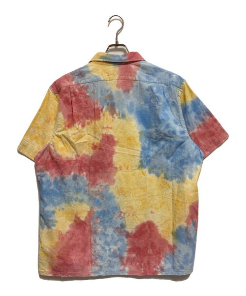 POLO RALPH LAUREN（ポロ・ラルフローレン）POLO RALPH LAUREN (ポロ・ラルフローレン) タイダイオープンカラーシャツ ブルー×イエロー サイズ:XLの古着・服飾アイテム