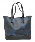 COACHコーチ）の古着「ゴッサム トートバッグ」｜ネイビー×ブラック