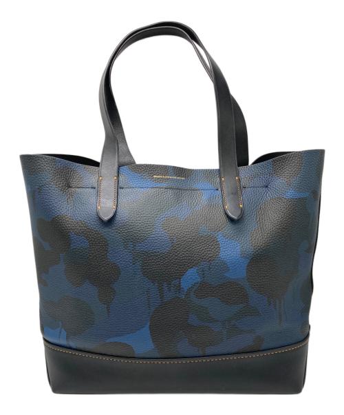 COACH（コーチ）COACH (コーチ) ゴッサム トートバッグ ネイビー×ブラックの古着・服飾アイテム