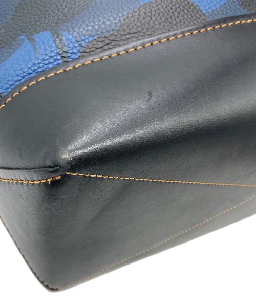 COACH（コーチ）COACH (コーチ) ゴッサム トートバッグ ネイビー×ブラックの古着・服飾アイテム