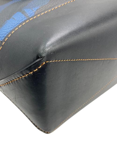 COACH（コーチ）COACH (コーチ) ゴッサム トートバッグ ネイビー×ブラックの古着・服飾アイテム