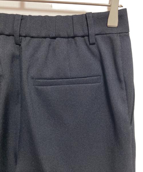 NOLLEY'S（ノーリーズ）NOLLEY'S (ノーリーズ) ウォッシャブルウール調セミワイドパンツ ネイビー サイズ:40 未使用品の古着・服飾アイテム