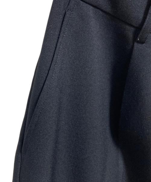 NOLLEY'S（ノーリーズ）NOLLEY'S (ノーリーズ) ウォッシャブルウール調セミワイドパンツ ネイビー サイズ:40 未使用品の古着・服飾アイテム