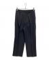 NOLLEY'S（ノーリーズ）の古着「ウォッシャブルウール調セミワイドパンツ」｜ネイビー