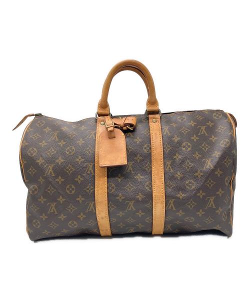 LOUIS VUITTON（ルイ ヴィトン）LOUIS VUITTON (ルイ ヴィトン) モノグラム  キーポル45 トラベルバッグ ブラウンの古着・服飾アイテム