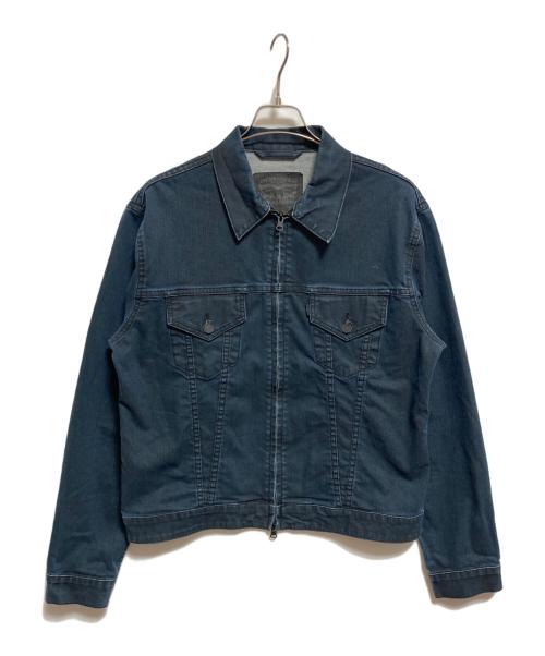 LEVI'S（リーバイス）LEVI'S (リーバイス) 加工ジップアップデニムジャケット インディゴ サイズ:XLの古着・服飾アイテム
