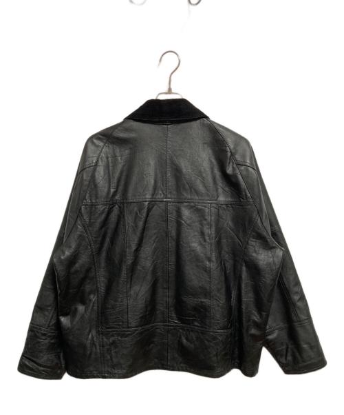 yoused（ユーズド）yoused (ユーズド) オールレザードライバーズジャケット ブラック サイズ:1の古着・服飾アイテム