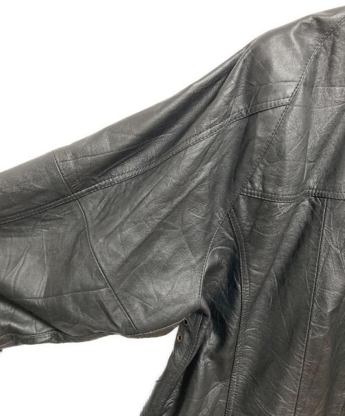 yoused（ユーズド）yoused (ユーズド) オールレザードライバーズジャケット ブラック サイズ:1の古着・服飾アイテム