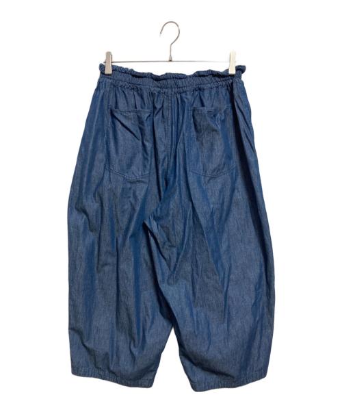 miiThaaii（ミーターイー）miiThaaii (ミーターイー) ワイドデニムイージーパンツ インディゴ サイズ:FREEの古着・服飾アイテム