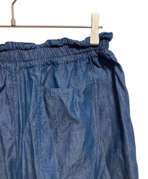 miiThaaii（ミーターイー）miiThaaii (ミーターイー) ワイドデニムイージーパンツ インディゴ サイズ:FREEの古着・服飾アイテム