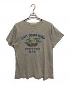 45rpm45アールピーエム）の古着「プリントTシャツ」｜グレー