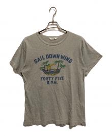 45rpm（45アールピーエム）の古着「プリントTシャツ」｜グレー