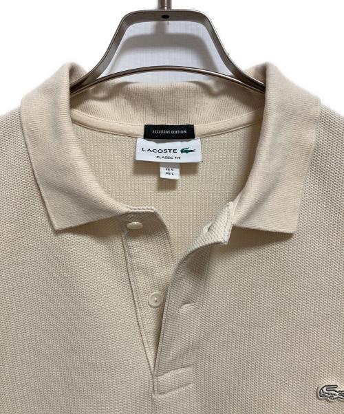 LACOSTE（ラコステ）LACOSTE (ラコステ) ポロシャツ ベージュ サイズ:Lの古着・服飾アイテム