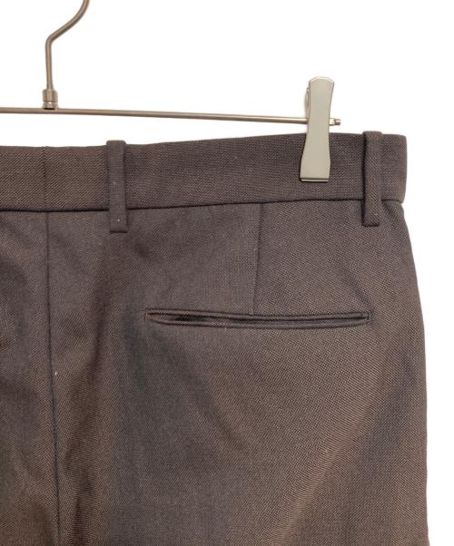STEVEN ALAN（スティーブンアラン）STEVEN ALAN (スティーブンアラン) マットクロス インツープリーツ ドレス トラウザーズ ブラウン サイズ:XLの古着・服飾アイテム