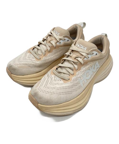 HOKAONEONE（ホカオネオネ）HOKAONEONE (ホカオネオネ) BONDI 9 スニーカー ベージュ サイズ:24.5㎝の古着・服飾アイテム