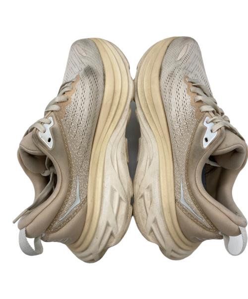 HOKAONEONE（ホカオネオネ）HOKAONEONE (ホカオネオネ) BONDI 9 スニーカー ベージュ サイズ:24.5㎝の古着・服飾アイテム