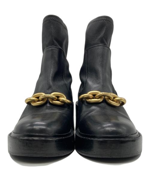 COACH（コーチ）COACH (コーチ) ケンナ ブーティ ブラック サイズ:25㎝の古着・服飾アイテム