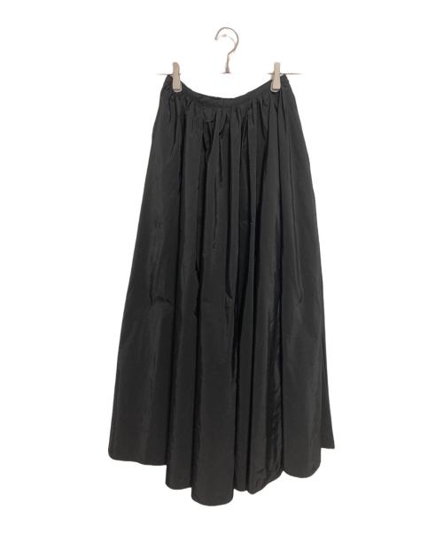 YAECA（ヤエカ）YAECA (ヤエカ) ボリュームタフタスカート ブラック サイズ:38 未使用品の古着・服飾アイテム