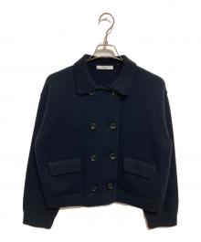 JOURNAL STANDARD relume（ジャーナルスタンダード レリューム）の古着「ダブルニットジャケット」｜ネイビー