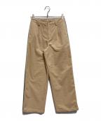 Coohemコーヘン）の古着「KNIT SIDELINE CORDUROY PANTS」｜ベージュ