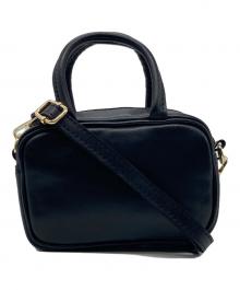 AULENTTI（オウレンティ）の古着「MINI BOX スムースレザーshoulderバック」｜ブラック