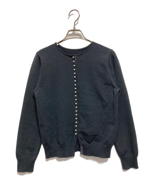 BALLSEY（ボールジィ）BALLSEY (ボールジィ) ウールポリエステル バックパールボタンプルオーバー ブラック サイズ:Mの古着・服飾アイテム