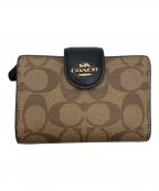 COACHコーチ）の古着「2つ折り財布」｜ベージュ