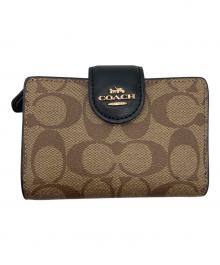 COACH（コーチ）の古着「2つ折り財布」｜ベージュ