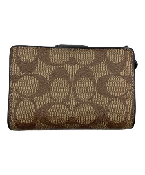 COACH（コーチ）COACH (コーチ) 2つ折り財布 ベージュの古着・服飾アイテム