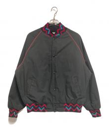 WEST ARK（ウェストアーク）の古着「刺繍スタジャン」｜ブラック