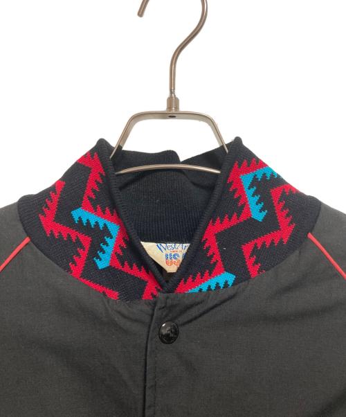 WEST ARK（ウェストアーク）WEST ARK (ウェストアーク) 刺繍スタジャン ブラック サイズ:Lの古着・服飾アイテム