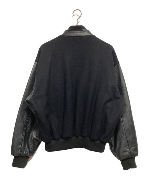 SUMAC（スマック）SUMAC (スマック) レザースリーブスタジャン ブラック サイズ:Lの古着・服飾アイテム