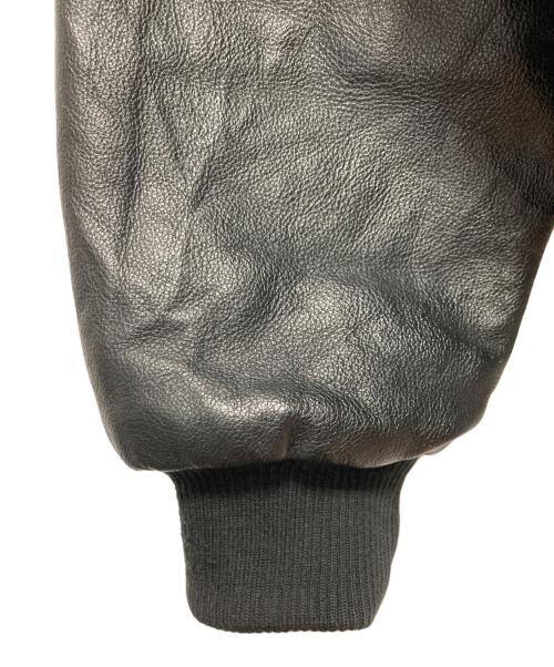 SUMAC（スマック）SUMAC (スマック) レザースリーブスタジャン ブラック サイズ:Lの古着・服飾アイテム