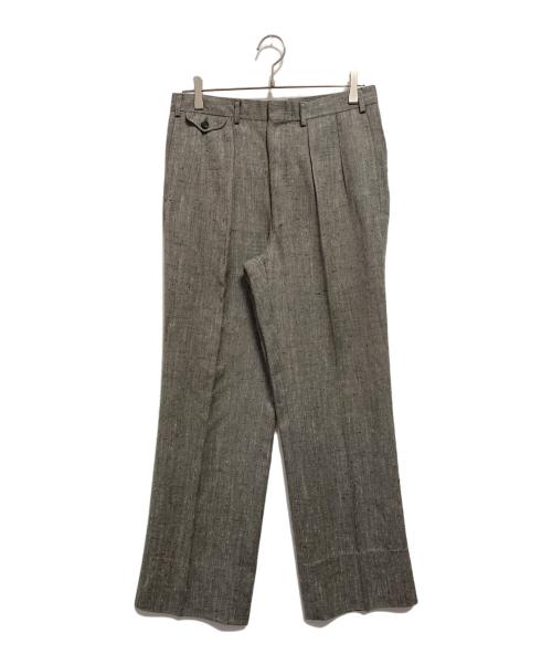 POLO RALPH LAUREN（ポロ・ラルフローレン）POLO RALPH LAUREN (ポロ・ラルフローレン) ツータックヘリンボーンパンツ グレー サイズ:-の古着・服飾アイテム