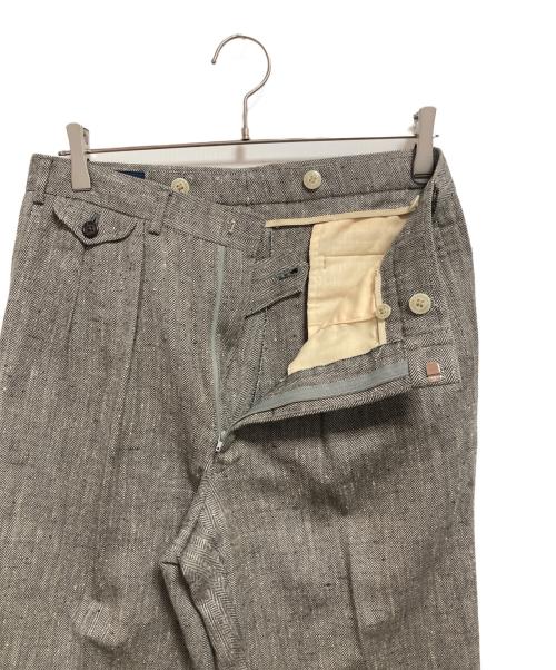 POLO RALPH LAUREN（ポロ・ラルフローレン）POLO RALPH LAUREN (ポロ・ラルフローレン) ツータックヘリンボーンパンツ グレー サイズ:-の古着・服飾アイテム