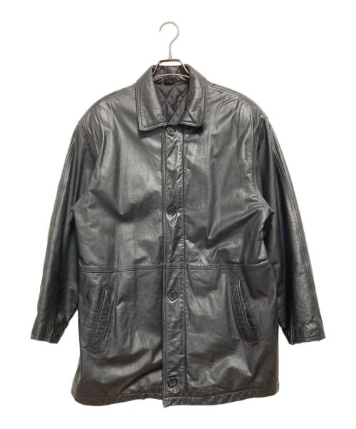 USED（ユーズド）USED (ユーズド) レザージャケット ブラック サイズ:Lの古着・服飾アイテム