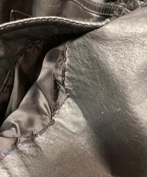 USED（ユーズド）USED (ユーズド) レザージャケット ブラック サイズ:Lの古着・服飾アイテム