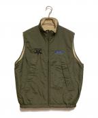 THRASHERスラッシャー）の古着「リバーシブルベスト」｜オリーブ