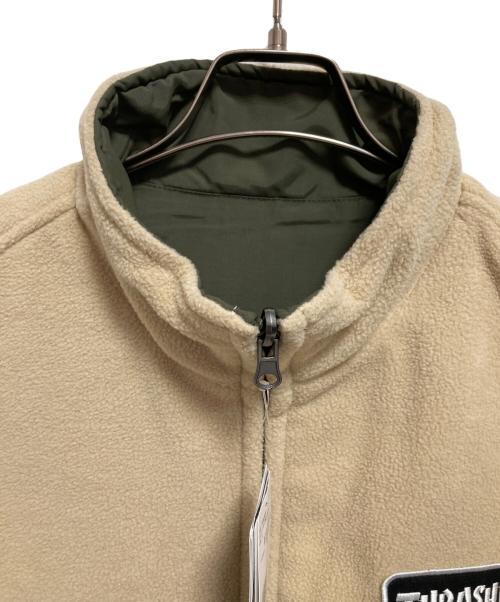 THRASHER（スラッシャー）THRASHER (スラッシャー) リバーシブルベスト オリーブ サイズ:L 未使用品の古着・服飾アイテム